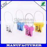 Children Gift Fashion Lock 3 Digital Clothes Cable Lock thumbnail-1