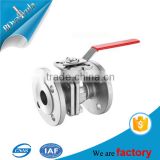 304 stainless steel ball structure valve in medium pressure with iron handle