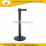 Belt Stanchion Crowd Control Stanchion Post Black Powder Coated thumbnail-2