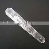 Natural Rock Clear Quartz Crystal Massage Wand