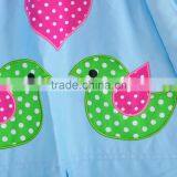 4-Walls Blue Base With Bird Applique Teepee Kids Tent Wigwam Indoor Tipi Playhouse Playroom thumbnail-2