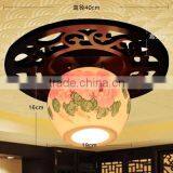 Modern Ceiling Lighting Antique Ceiling Down Light Fixture Design Porcelain Wooden Jingdezhen Dining Room Hotel Ceiling Lights thumbnail-1