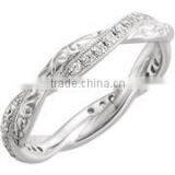 925 Silver Engraved Eternity Mounting Band Mount216 thumbnail-1