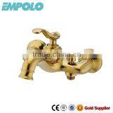 Wall Mounted Gold Color Brass Bath Shower Faucet 96 3101G thumbnail-1