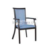 Wholesale Modern Stacking Armrest Imitated Wood Banquet Chair thumbnail-1