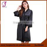030302 New Style Plain Long Satin Robe thumbnail-1