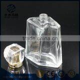 Luxury 100ml Clear Glass Perfume Bottle With Decorative Cap