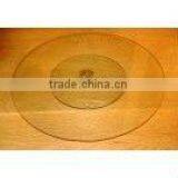 Eco-friendly 4mm Thick Tempered Glass Lazy Susan