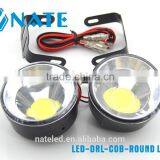 New Product Car Led Drl Cob Round Light thumbnail-4