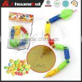 Plastic Snake Toy with Pen Candy Toy