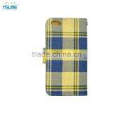 2015 New Design Colorful Stripe Pattern Denim Leather Case For Pantech JEST II TXT8045 With Card Slots and PVC ID Slot thumbnail-2