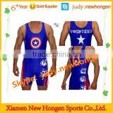 Plus Size Cheap Sublimated Wrestling Singlets, China Wrestling Singlets thumbnail-1