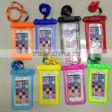 Different color pvc mobile phone waterproof bag (in stock)