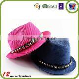 Factory Service Summer Beach Sun Jazz Stingy Brim Straw Girls Hat thumbnail-4