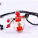 Murano Glass Perfume Bottle Imitation Wish Jewelry Semi-finished Necklace Pendant thumbnail-6