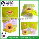 Custom Shape Coffee Packaging Plastic Window Bags One Way Valves thumbnail-5