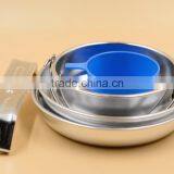 Factory Direct Sale Useful Aluminum Camping Cookware Mess Kit thumbnail-2