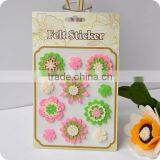 Adhesive Felt Sticker, 3d Sticker , Handmade Felt Sticker, Scrapbooking Sticker, Layered Sticker , Flower Felt Sticker thumbnail-1