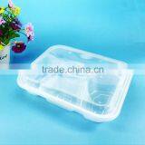 7 Divided Disposable Black Tray Lunch Box With Divider Plastic PP Microwave Safe Lunch Food Box thumbnail-3