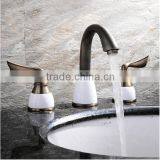 3-hole Wash Basin Faucets,basin Faucet Curved,deck Mount Tub Facucet With Hand Shower thumbnail-5