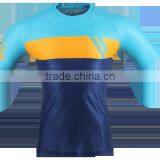 men's runnning wear breathable T shirt sports wear top fabric from Italy M.I.T.I. no minimum