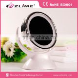 2016 Double side 1X/5X magnifying compact mirror with led light