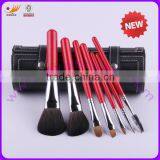 7pcs Cosmetic Brushes Travel Set With Mirror Box thumbnail-1