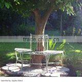 Powerlon Fabulous Wrought Iron Half Round Tree Bench thumbnail-2