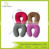 Wholecolored and Stripe U Shape Neck Pillow thumbnail-2