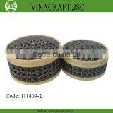 Decorative Bamboo Box Set of 2