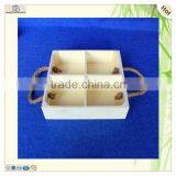 Hotel Restaurant Unfinished Mini Euro Square Wooden Pallet Tray thumbnail-1
