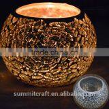 Unique Mini Tealight Mosaic Glass Candle Holder thumbnail-4