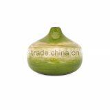 High Quality Best Selling Spun Bamboo Laccquer Ombre Style Green Vase From Vietnam thumbnail-1