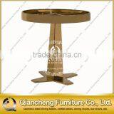 Hotel Project Wedding Event Using Round Marble Rose Golden Side Table thumbnail-2