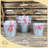 countryside style new design galvanized industrial french metal buckets