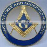Ancient Free and Accepted Masons Car Emblem, Masonic Car Badge With Name thumbnail-1
