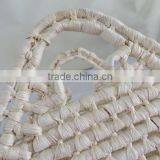Large Natural Carry Woven Straw Shopping Basket thumbnail-4