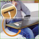 Bamboo Laptop Computer Table Desk With Metal Mouse Pad/Homex_FSC/BSCI Factory thumbnail-1