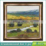 Wall Decor Village Scenery Oil Painting On Canvas thumbnail-1