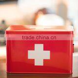 Multifunctional Rectangle Metal Medicine Storage Box Portable First Aid Cabinet thumbnail-3