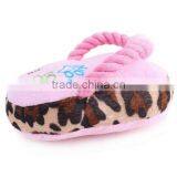 New Products 2017 Plush Slipper Squeaky Dog Toy Pet Toys for Dog With Cotton Rope thumbnail-2