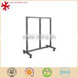 Stainless Steel Standing Laundry Garment Cloth Display Rack With Wheels
