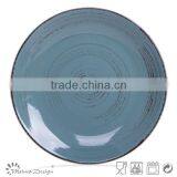 Antique Brush Green Crockery Dinner Plate thumbnail-6