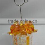 High Quality Hot Sale Acrylic Led Christmas Decor Name Card Holder With Mini Gift Box thumbnail-5