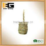 Mini Nature Rattan Basket Garden Planter by Hand-made thumbnail-4