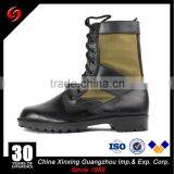 Genuine Leather and Woodland Polyester Oxford Military Boots thumbnail-1