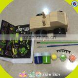 2017 Wholesale Baby Wooden Tank Toy Diy Painted Kids Wooden Tank Toy W03A081 thumbnail-6