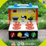 Wholesale Pretend Play Pink Wooden Kids Baking Set Top Fashion Wooden Kids Baking Set W10D013 thumbnail-6