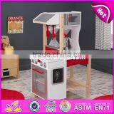 Новый дизайн 2017 года. Двухсторонняя детская деревянная игровая кухня, имитирующая дерево, модель W10C257 thumbnail-1