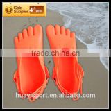 Orange color novelty design footwear five fingers soft shoes female